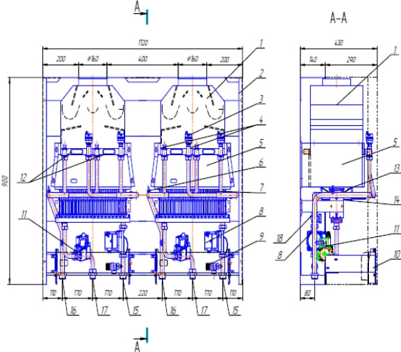 Конструкція котла Eurotherm