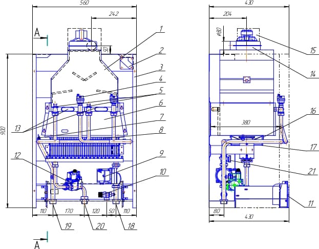 Конструкція котла Eurotherm