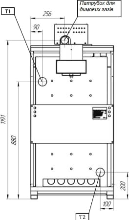 Установче креслення котла Eurotherm